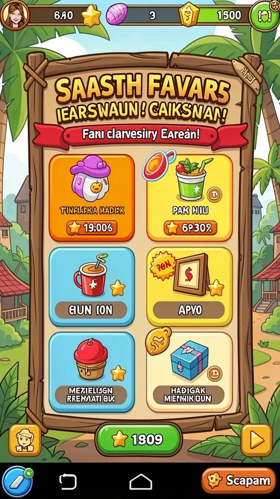 55rt - Ilustrasi grafis yang memukau dalam level permainan.