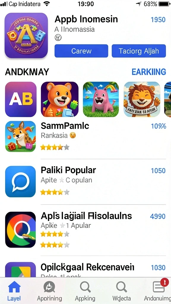 mg525 - Tampilan antarmuka permainan yang intuitif.